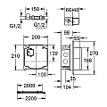 Монтажна инфрачервена кутия за вграждане Grohe 36264001 – Grohe 11.23.141.0016 – миниатюра 1